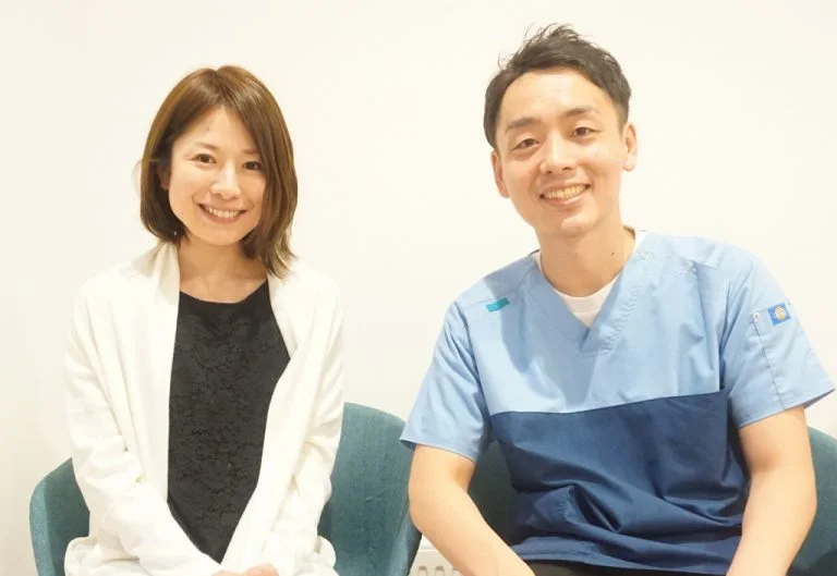 四十物 絵理子 先生(左)と 永田亮太 院長(右)